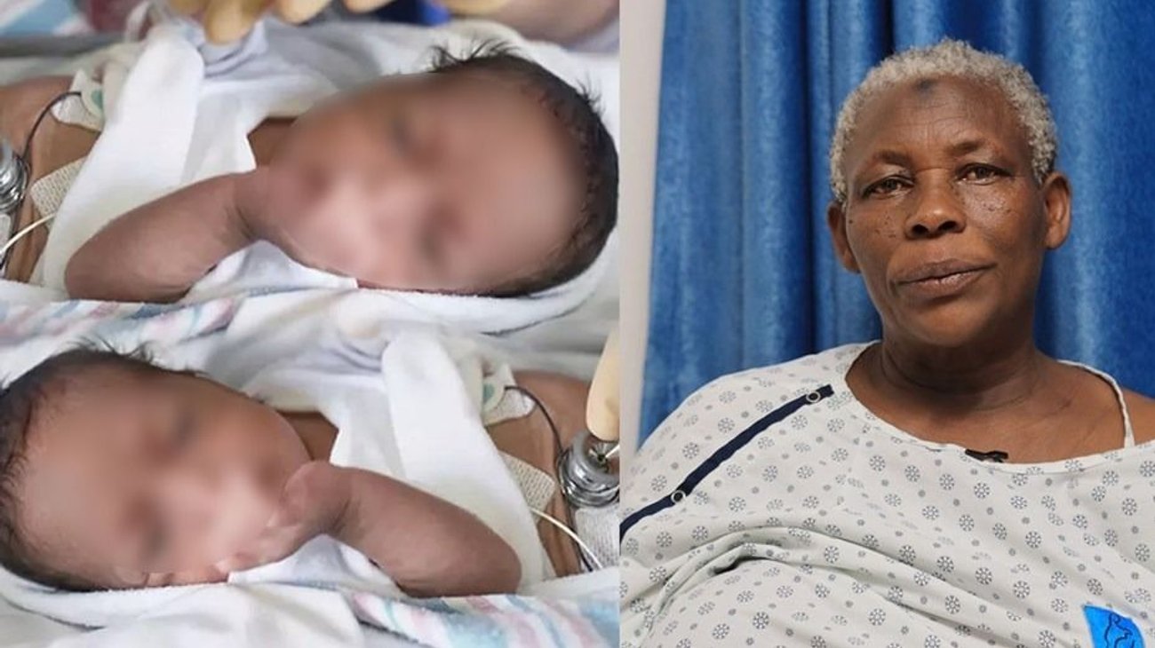 Mujer de 70 años da a luz a gemelos en Uganda