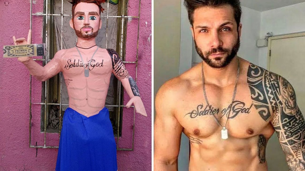 Nicola Porcella tiene su piñata; ya lo puedes tener cerquita