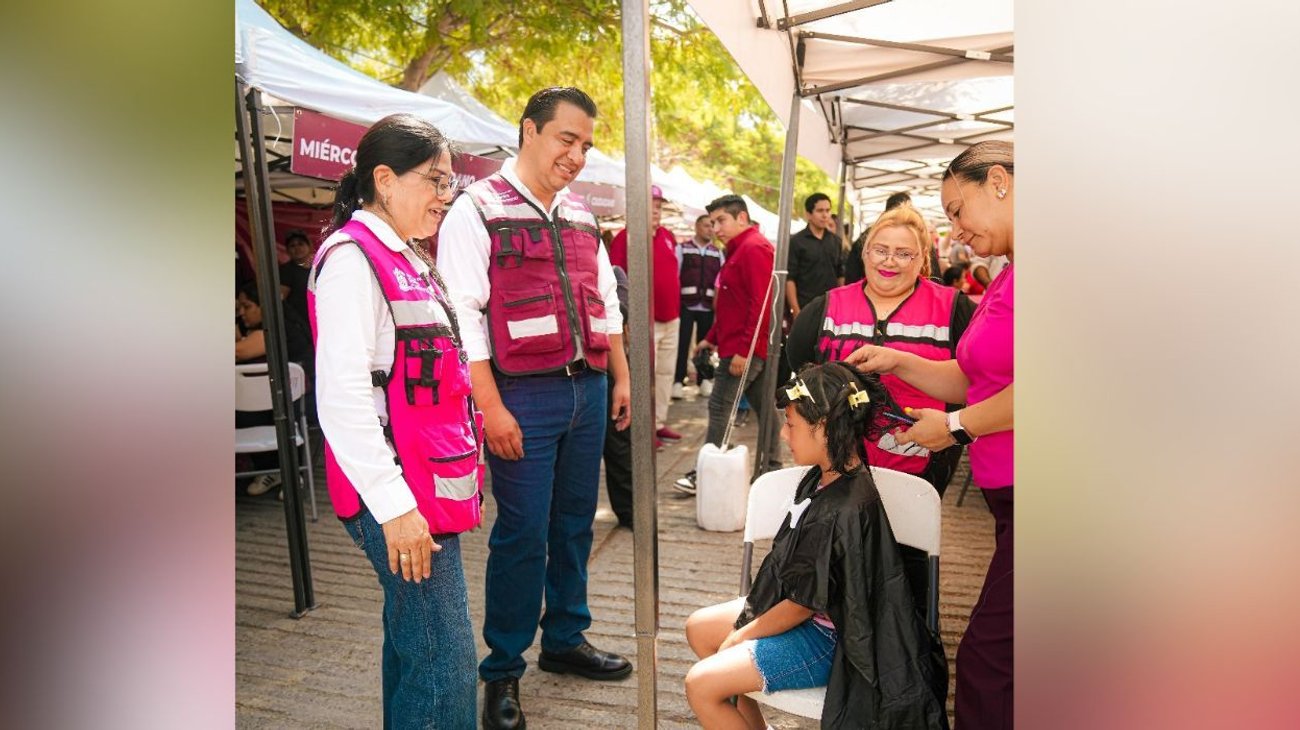 Ofrecen cortes de cabello gratis para niños en Santa Catarina