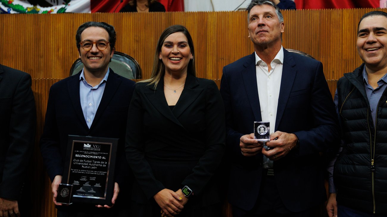 Reconoce Congreso del Estado al multicampeón Tigres