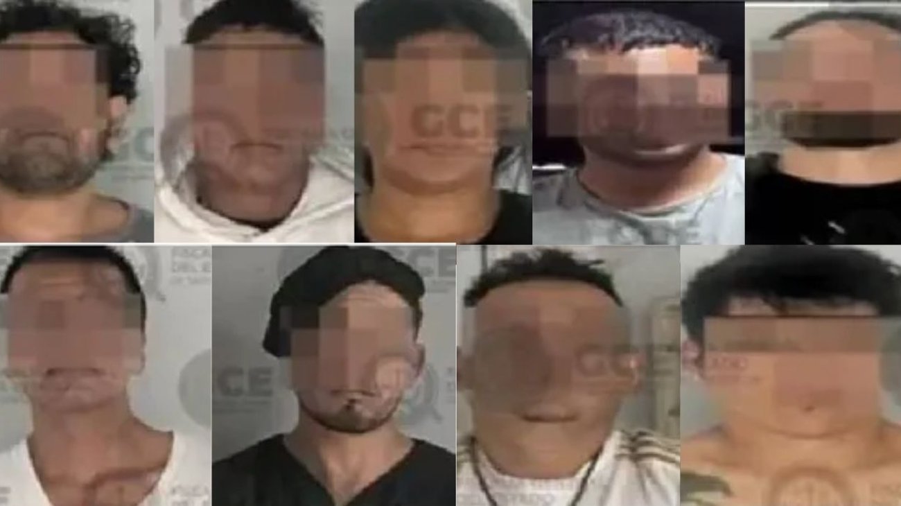 Detienen a nueve presuntos integrantes del CJNG 