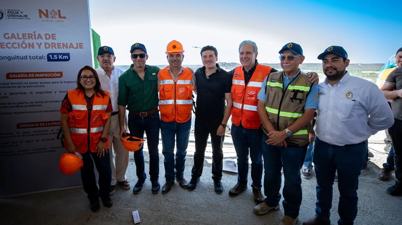 Supervisa gobernador de NL túnel de inspección de Presa Libertad