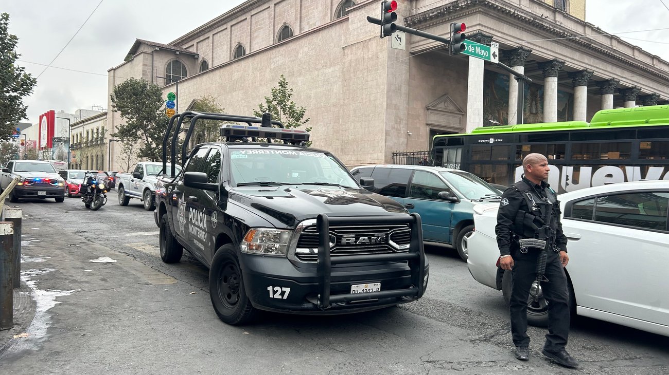 Ataque armado en centro de Monterrey deja a una persona lesionada