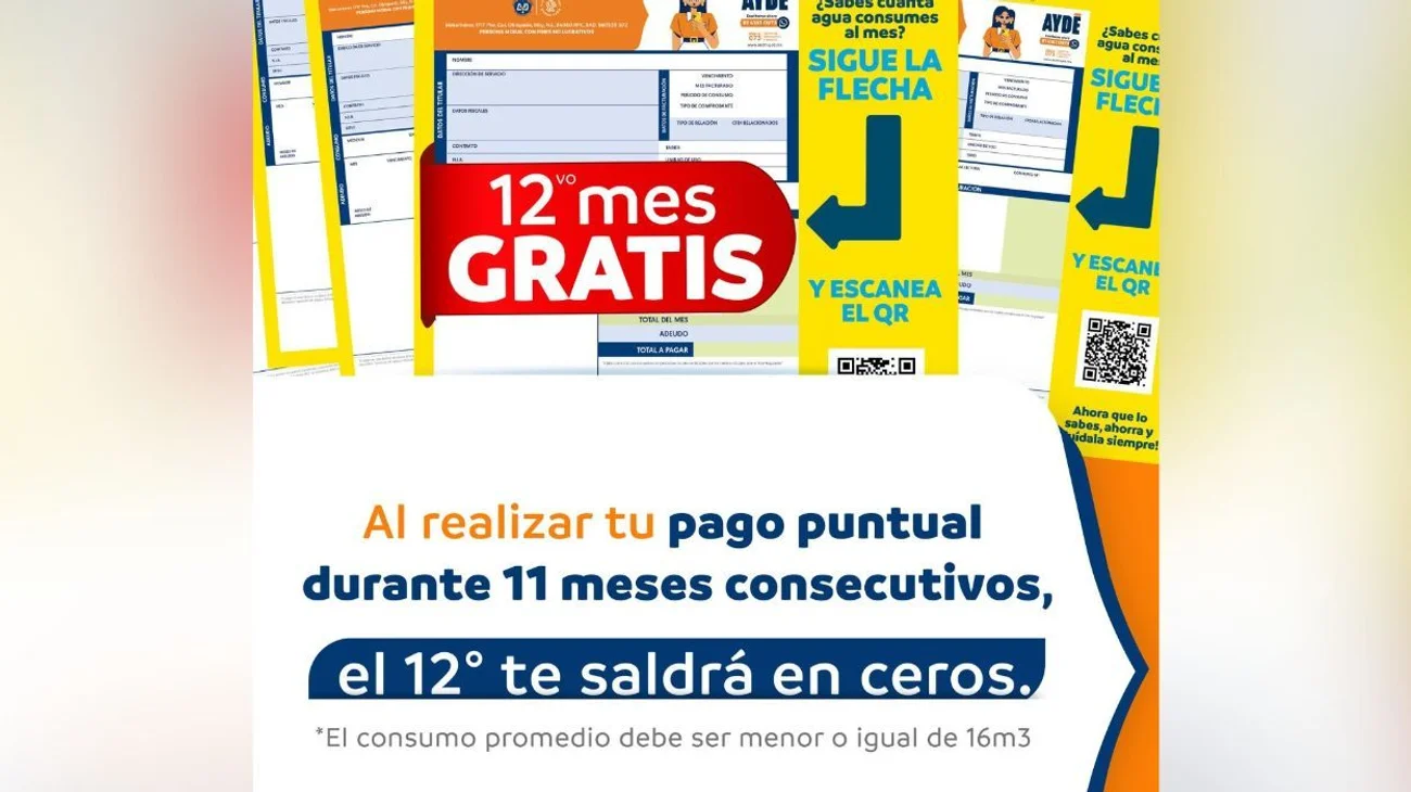 Promueve AyD programas de descuentos en consumo de agua