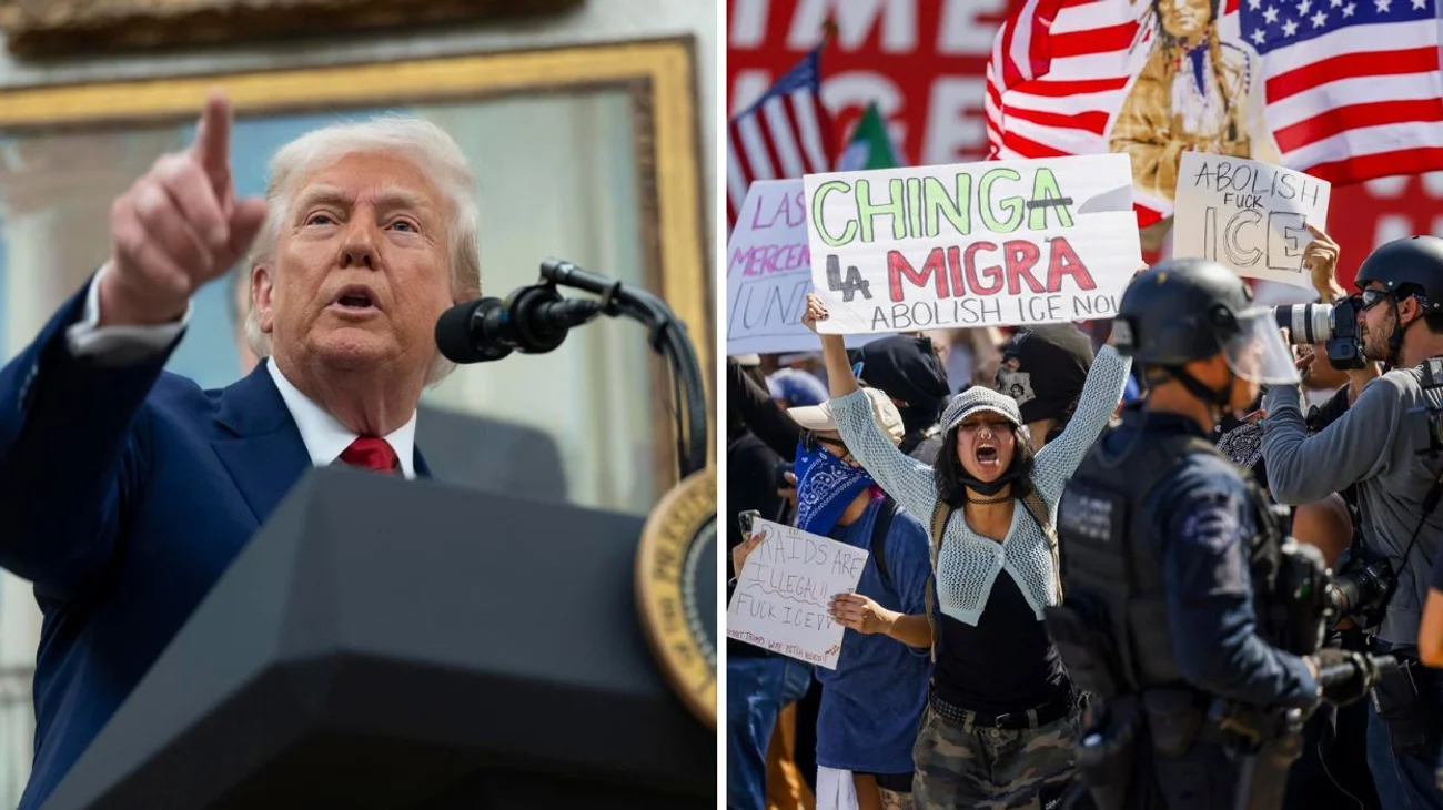 Protestas en LA 'fortalecen' determinación de deportar: Trump