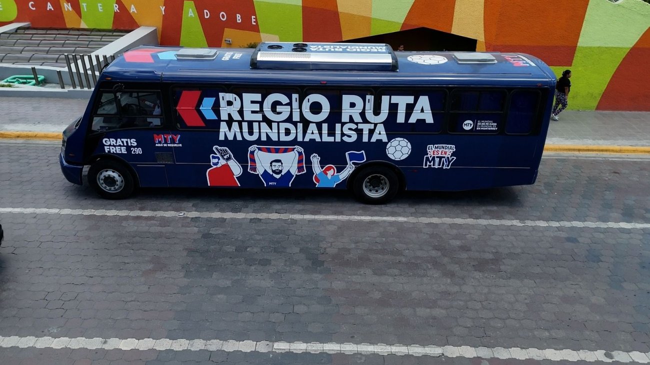 Monterrey activa Regio Ruta Mundialista con servicio gratuito