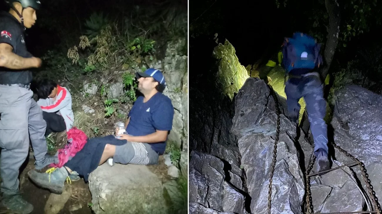 Realiza Protección Civil rescate en el cerro de Las Mitras