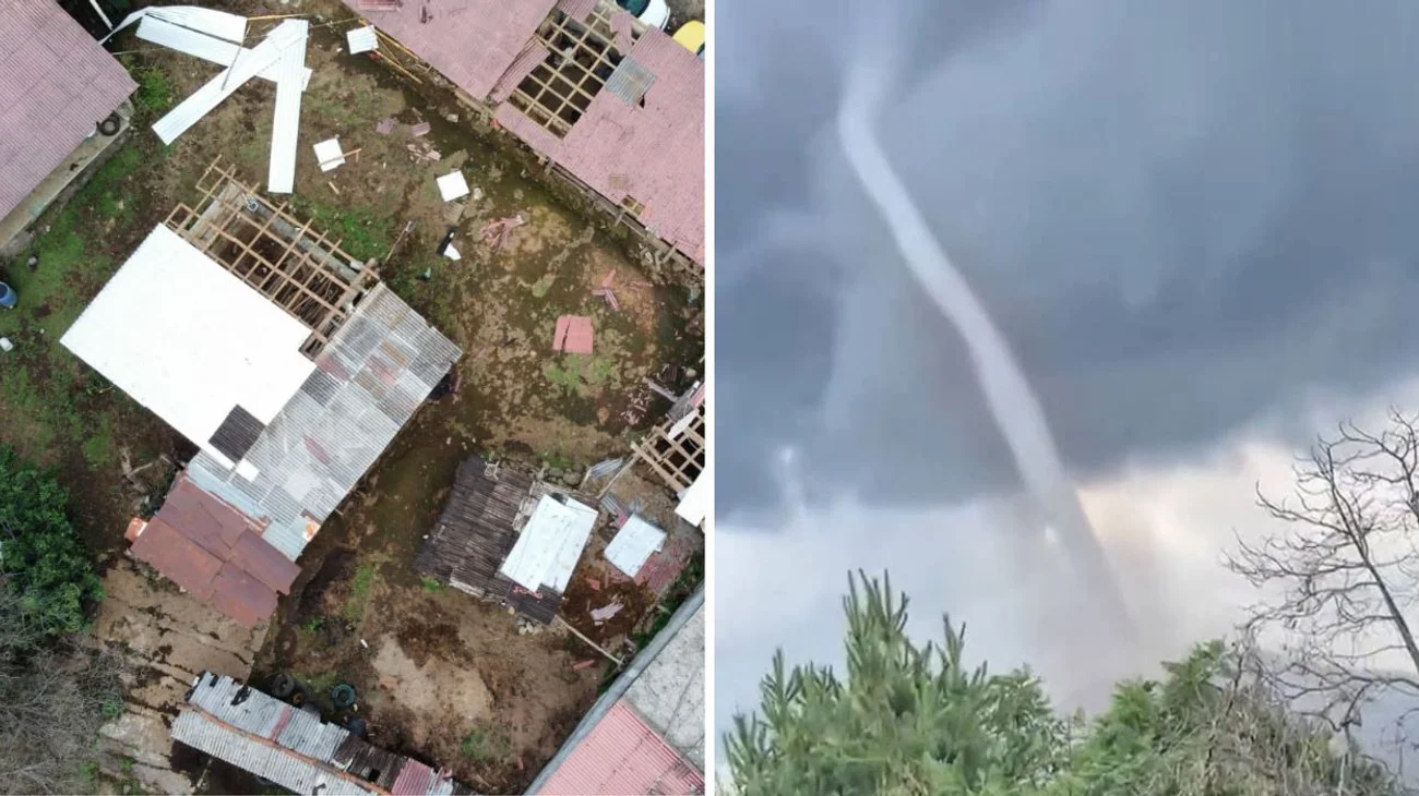 Reportan 14 viviendas afectadas por paso de tornado en Michoacán