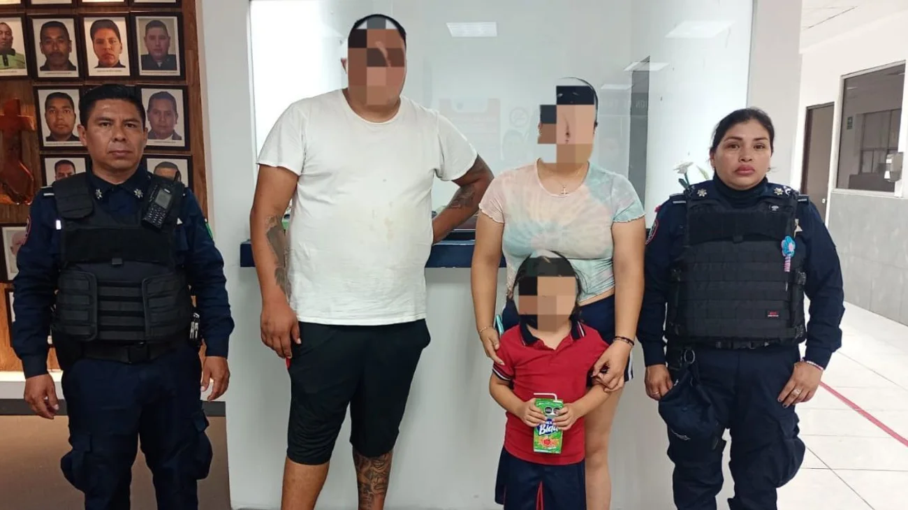 Rescatan a menor de cuatro años que escapó de casa en Guadalupe