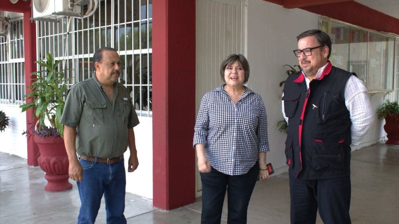 Secretario de Educación supervisa escuelas de Tamaulipas