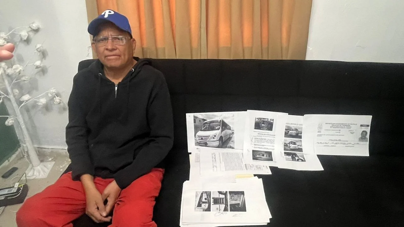 Pide justicia hombre que sufrió caída de transporte urbano