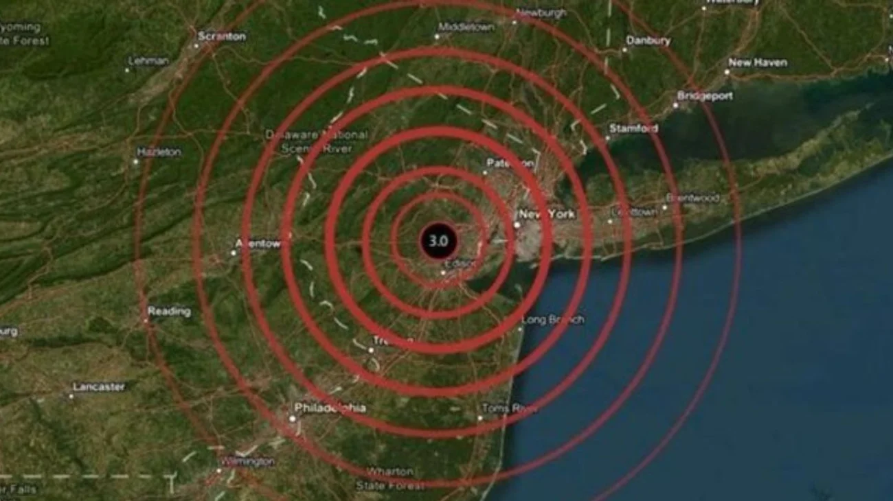 Sismo de 3.0 en Nueva Jersey y se siente en Nueva York
