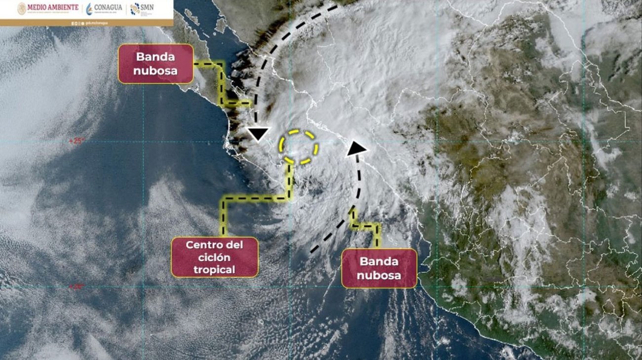 Tormenta Norma se dirige a Sinaloa, podría tocar tierra hoy