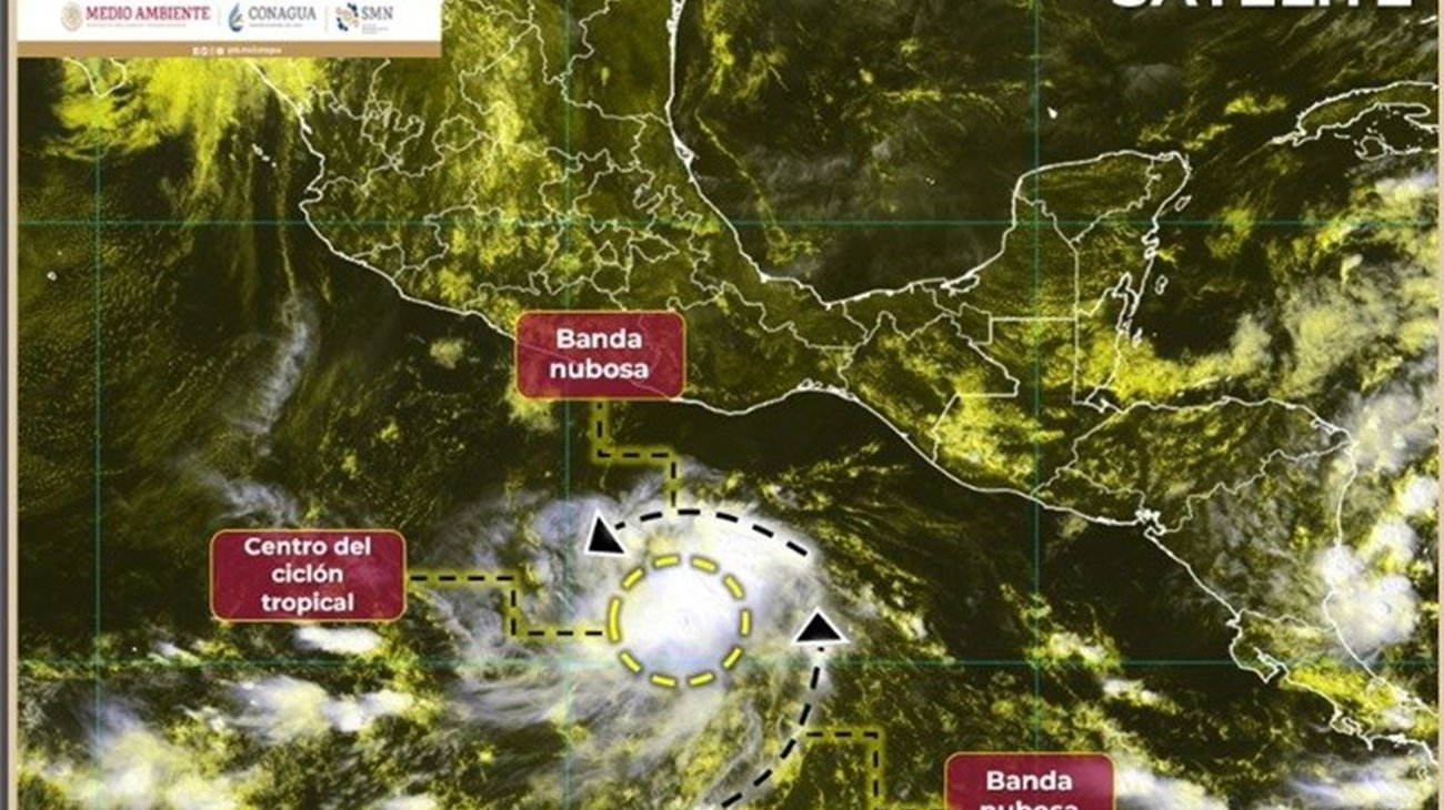 Surge tormenta tropical Otis, traerá lluvias al sur del país