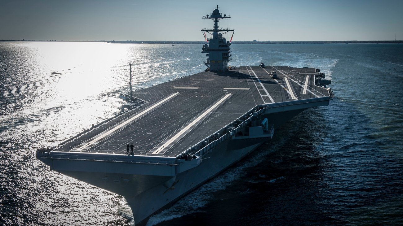 El portaaviones USS Gerald R. Ford abandonará Medio Oriente