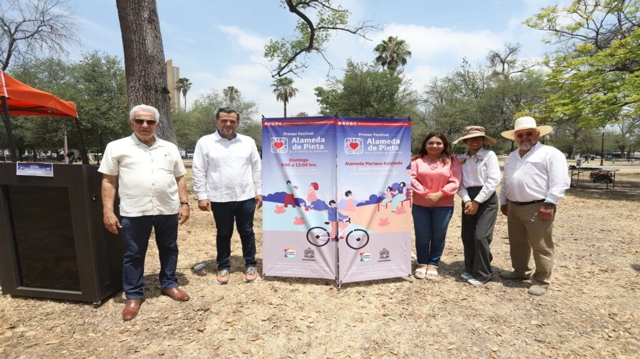 Presentan 'La Alameda de Pinta en el corazón de Monterrey'