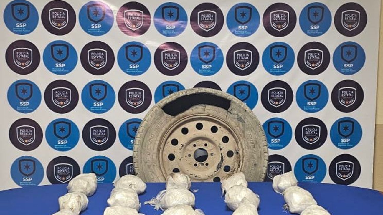 Policía de Coahuila asegura 21 kilos de metanfetamina