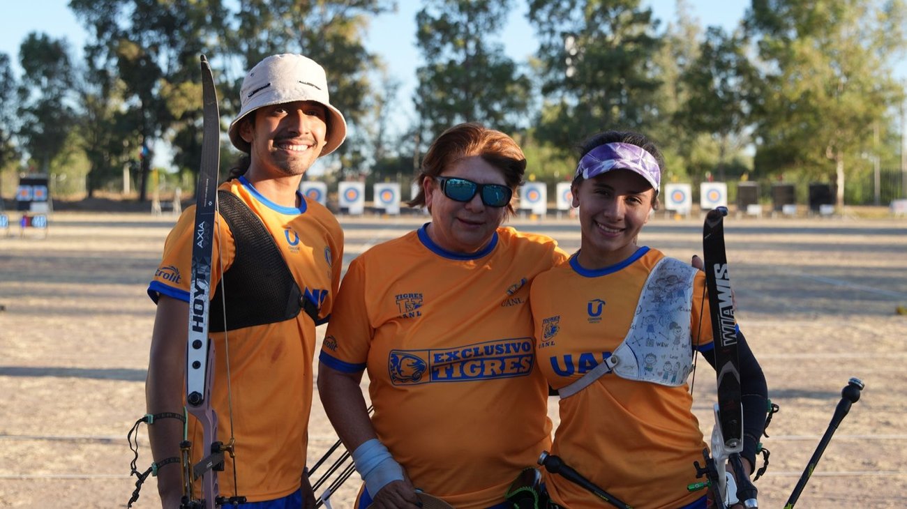 Ganan Tigres UANL medalla de oro en tiro con arco