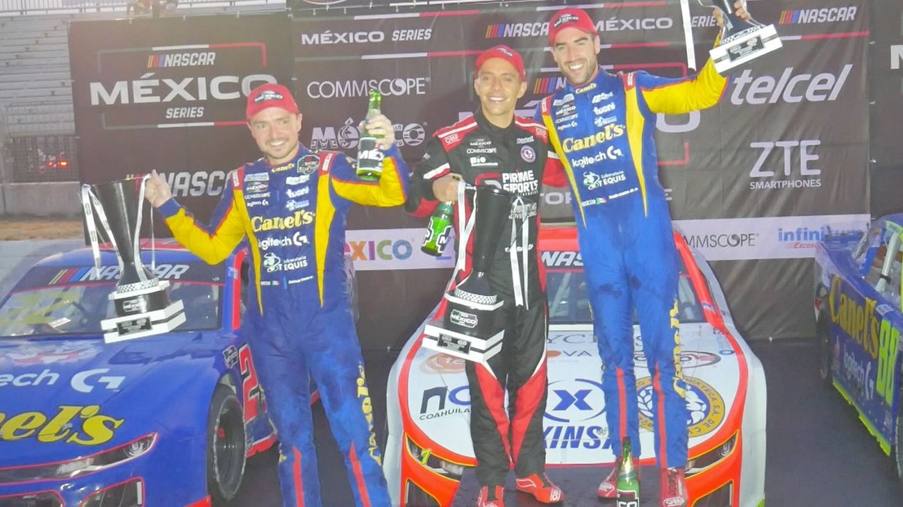 Ardió la pista en Monterrey con la Nascar México