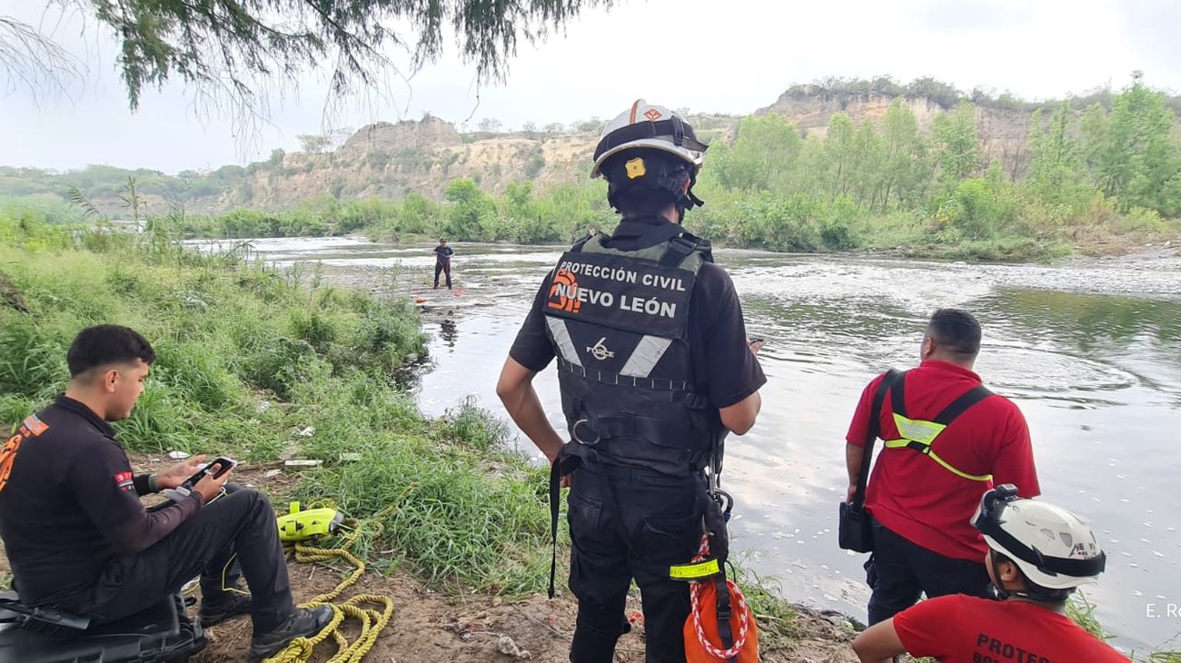 Hallan ahogado a hombre que cayó en el río Santa Catarina  