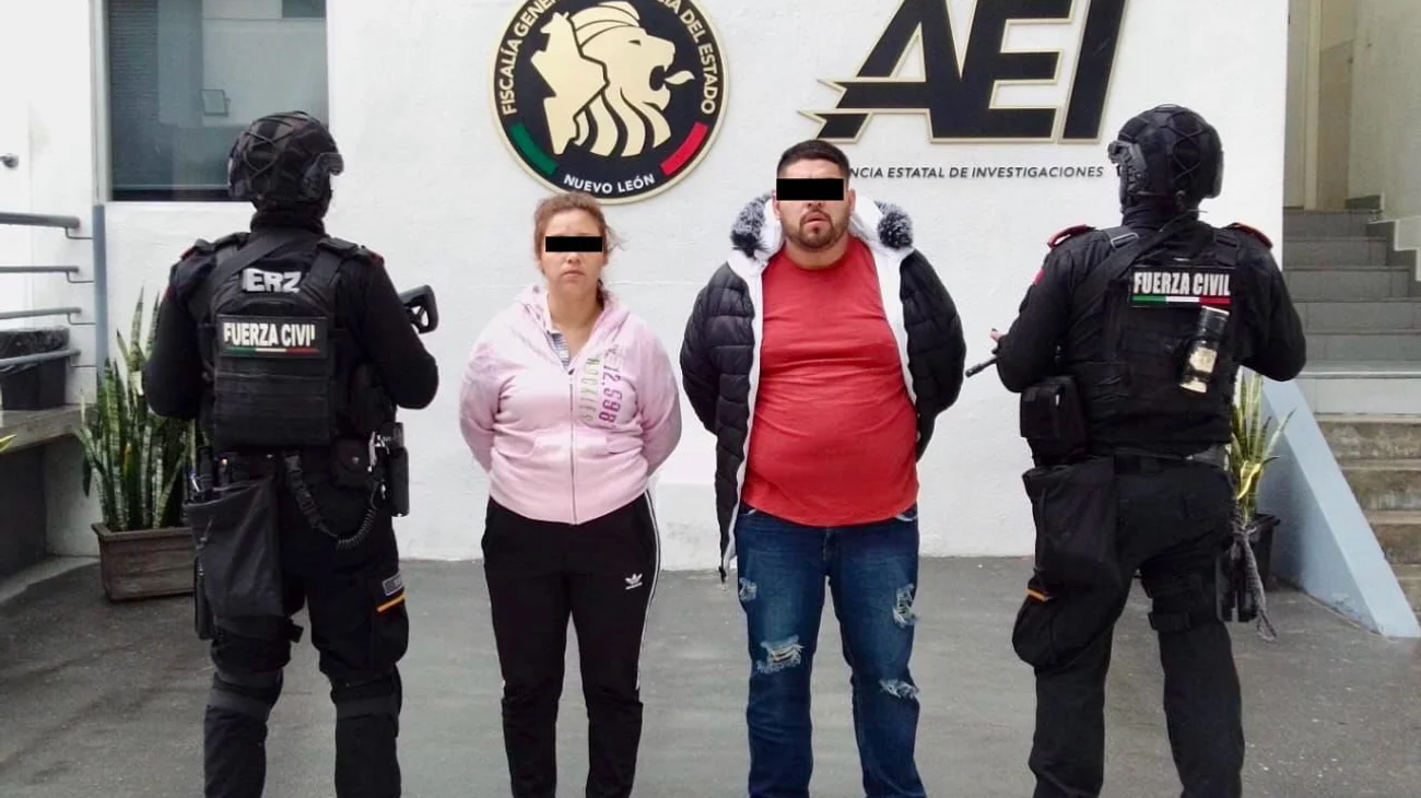 Detienen a pareja con drogas en el municipio de Escobedo