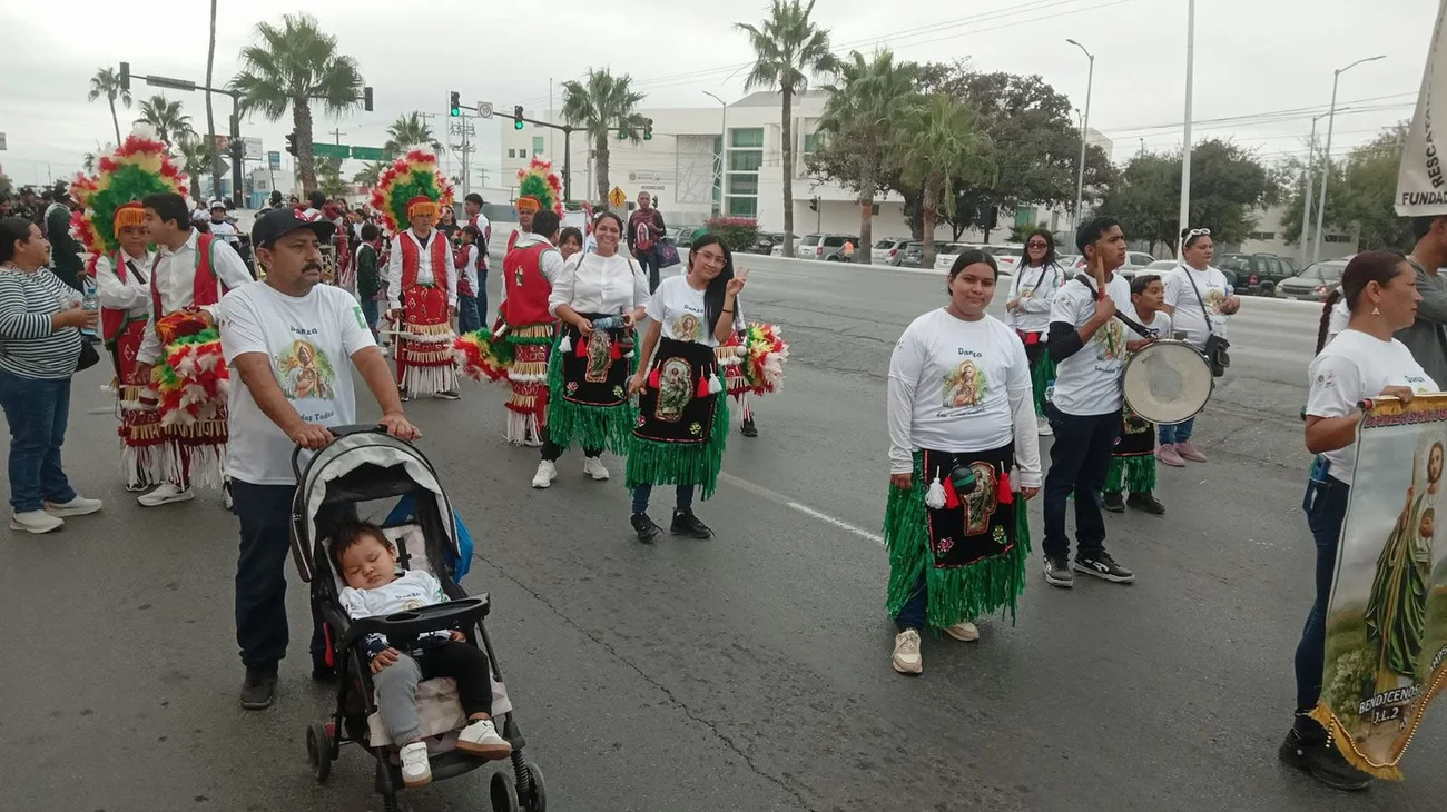 Miles de peregrinos inundan las calles de Reynosa