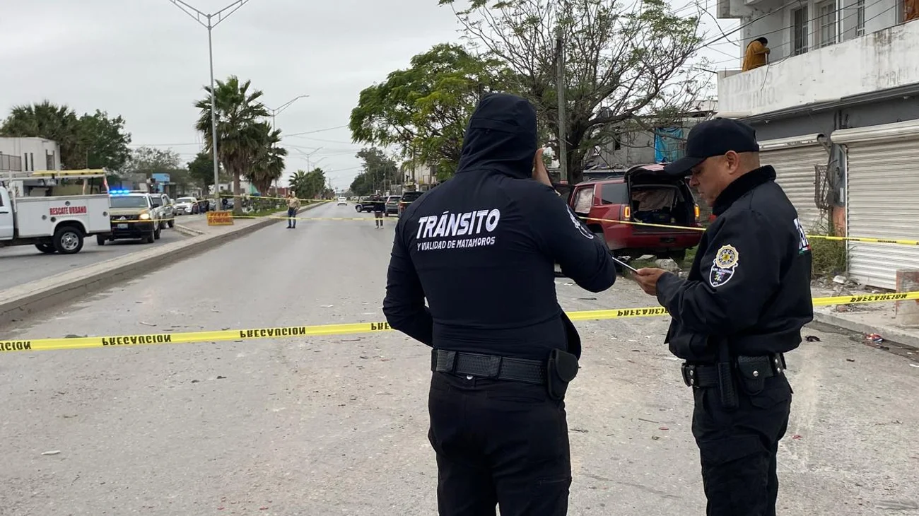 Persecución y bloqueos en Matamoros dejan un muerto