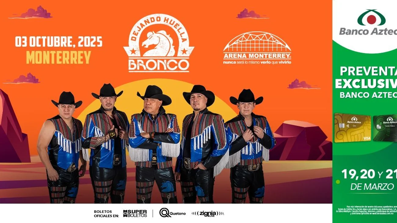 Vuelve Bronco a la Arena Monterrey con su gira 'Dejando Huella'