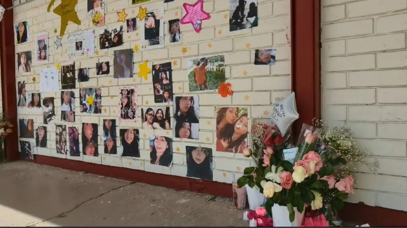 Escuela coloca ofrenda a Melanie, fallecida en accidente en NL