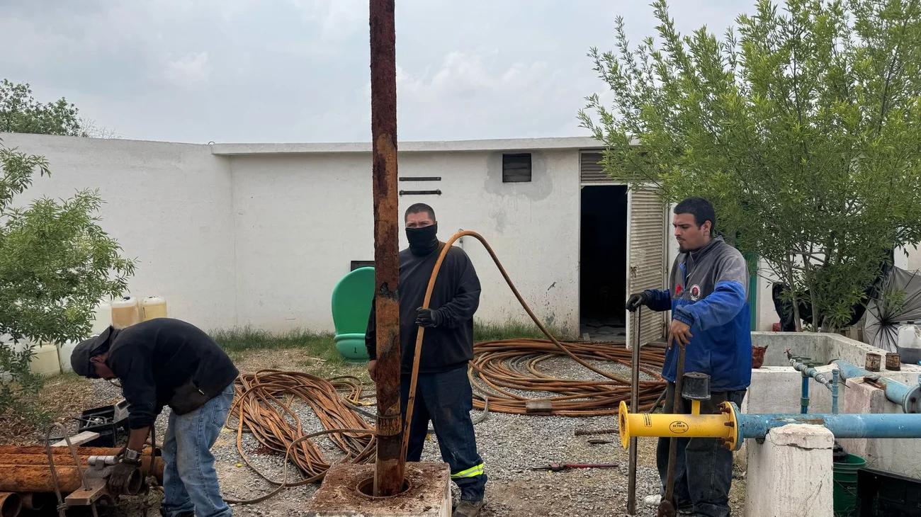 Reparan pozo para restablecer suministro de agua