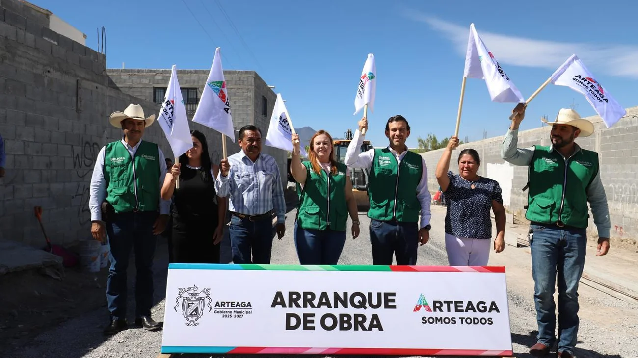 Arranca Arteaga pavimentación en Colonia Estrella de David