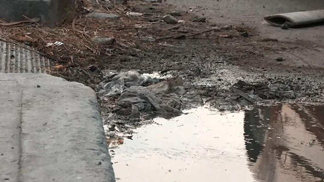 Sufren vecinos olores nauseabundos por fuga de aguas negras