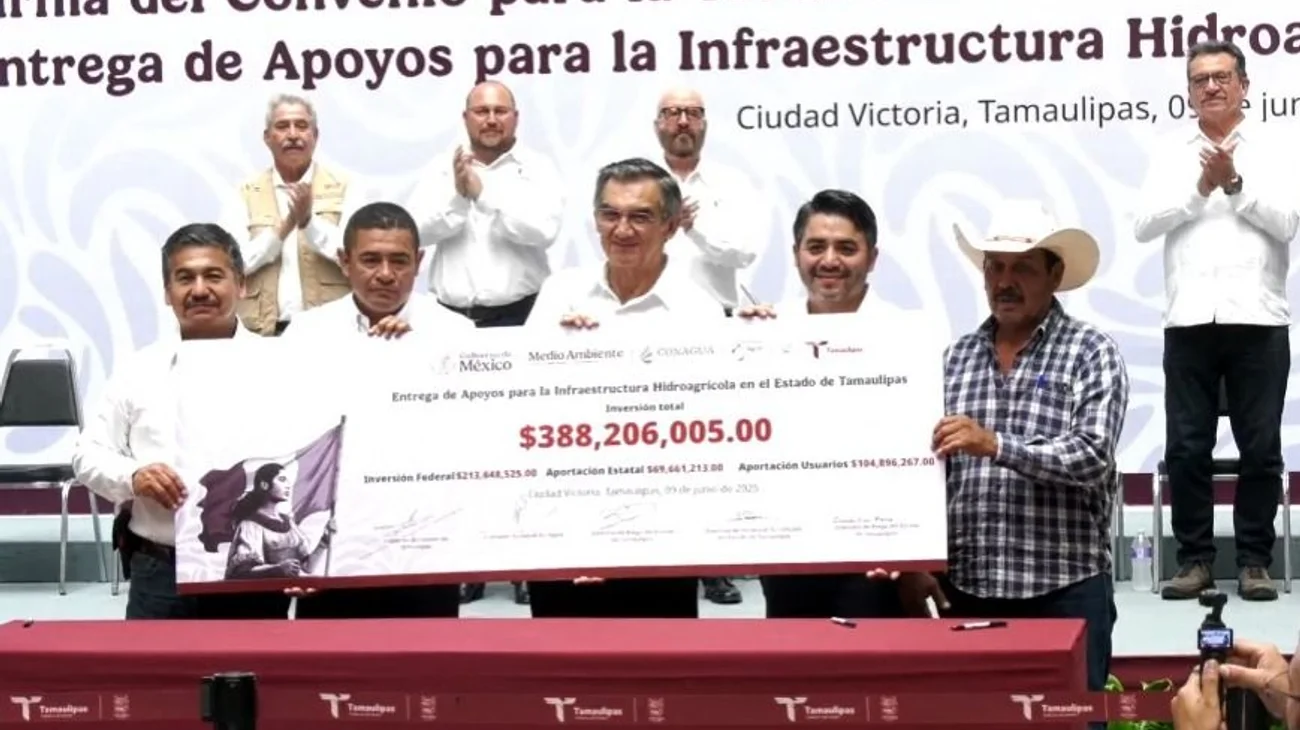 Destinan $1,200 mdp para tecnificación de riego en Tamaulipas