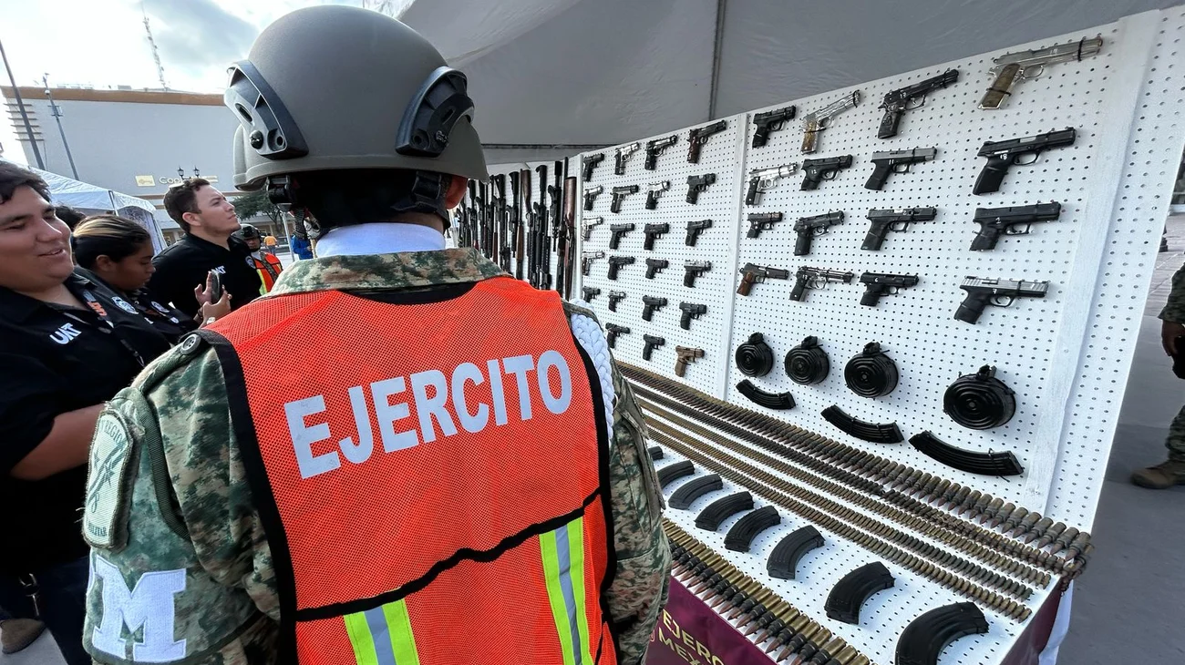 Sedena destruye más de 1,000 armas y explosivos en Reynosa