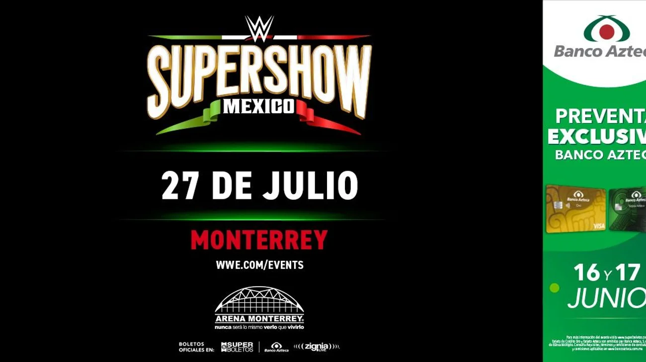 WWE confirma Supershow en julio para Monterrey