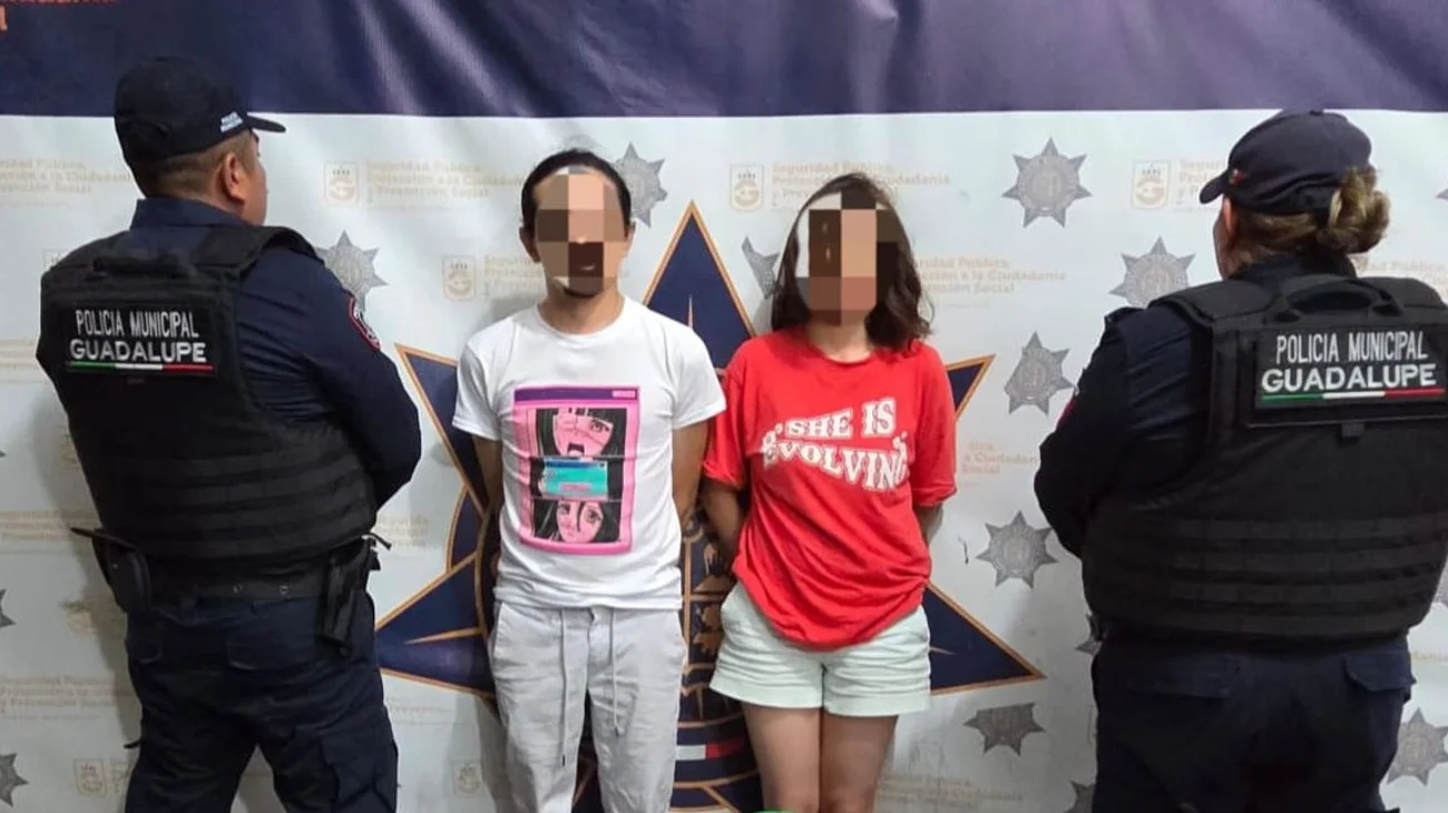 Detienen a pareja con casi un kilo de mariguana en Guadalupe