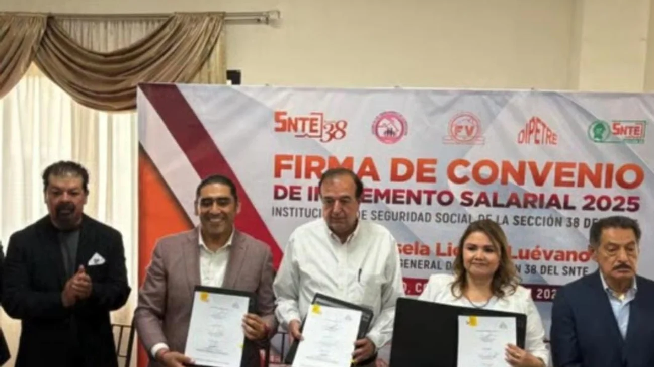 Firman convenio de aumento salarial 2025 para Sección 38