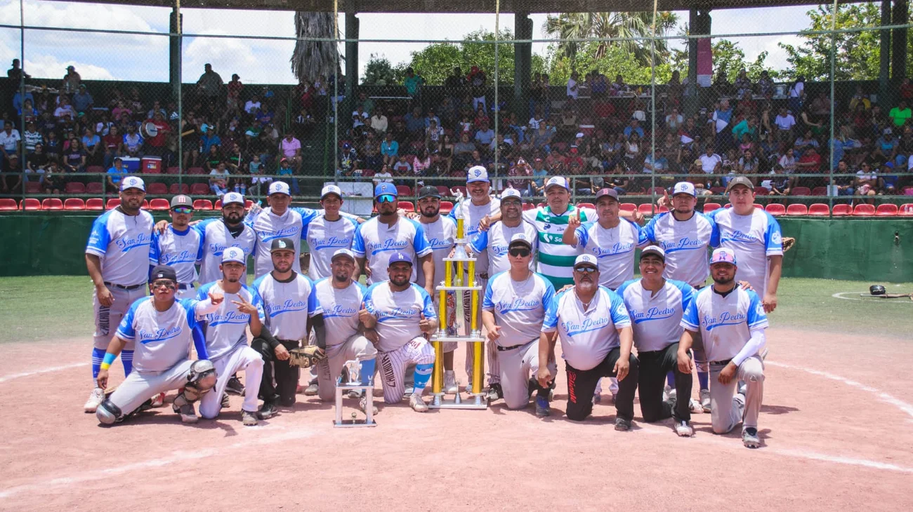 Deportivo San Pedro campeón en la Liga de Béisbol de Ramos Arizpe