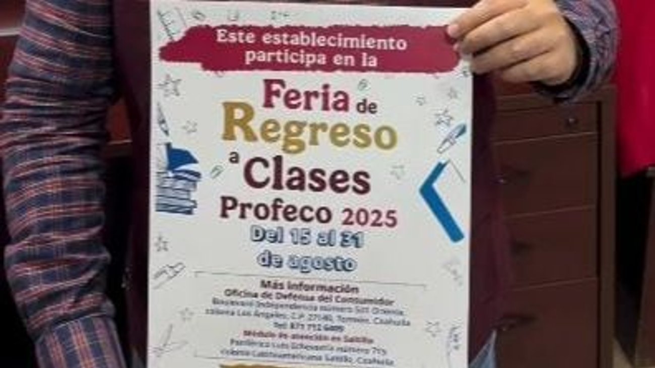 Confirma Profeco que sí habrá feria de regreso a clases