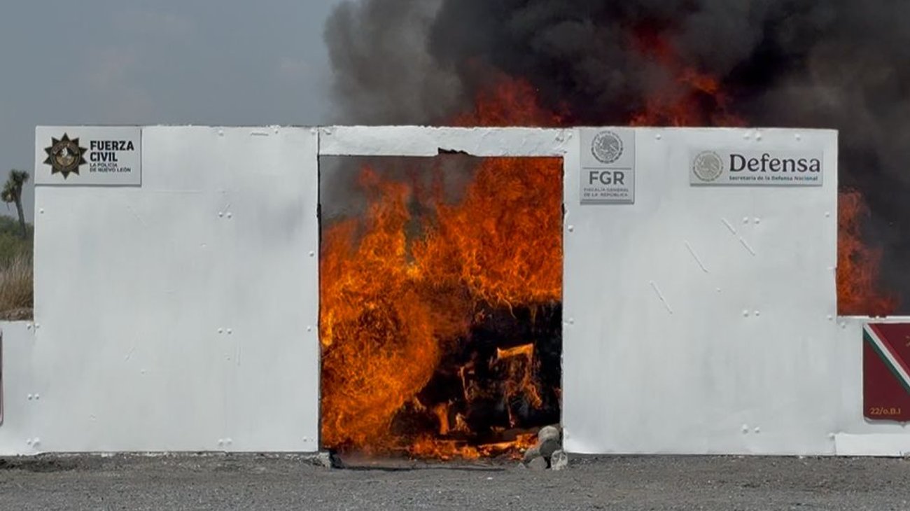 Incinera FGR más de media tonelada de narcóticos