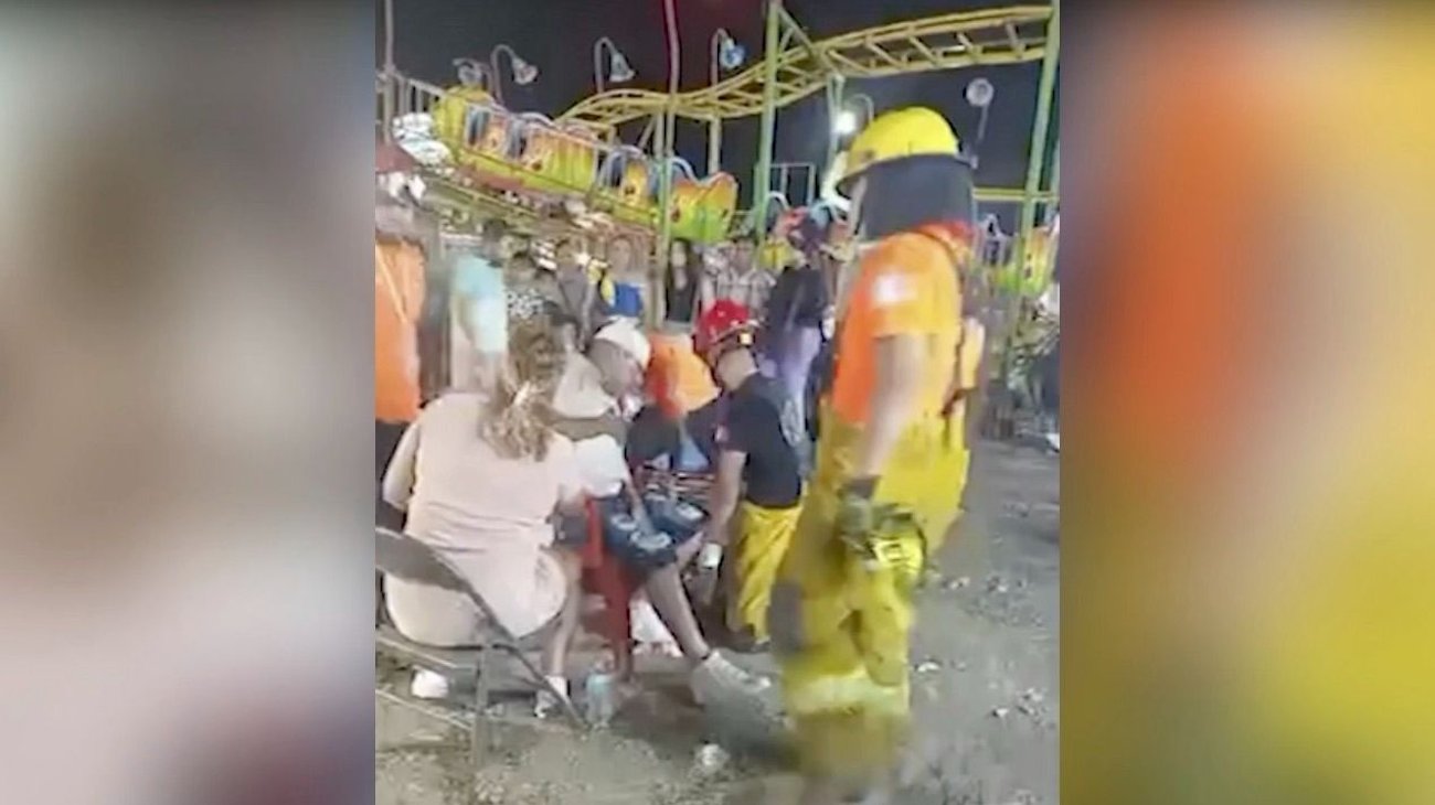 Se descarrila juego mecánico en Juárez y deja cuatro lesionados
