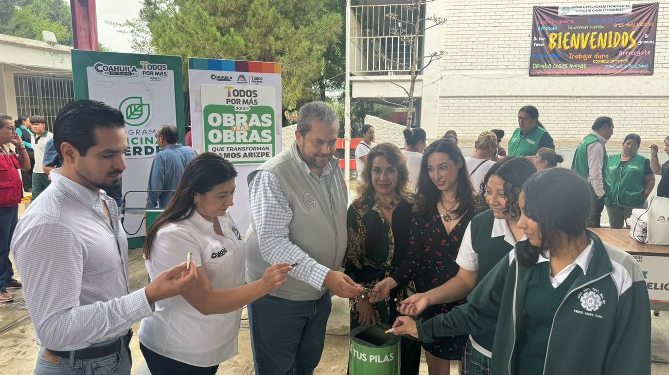 Ramos Arizpe lanza programas para recolectar pilas usadas