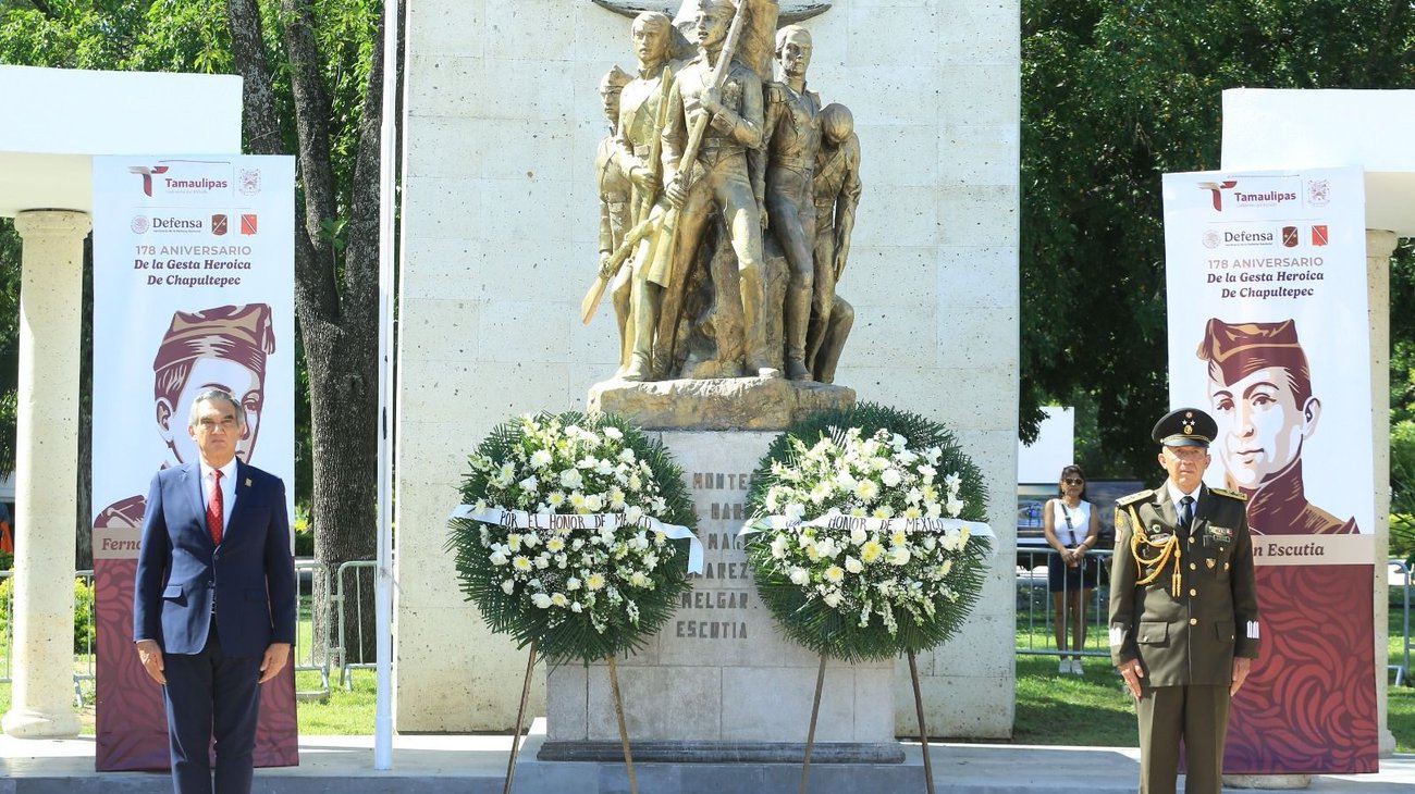 Recuerda Tamaulipas a los Niños Héroes de Chapultepec