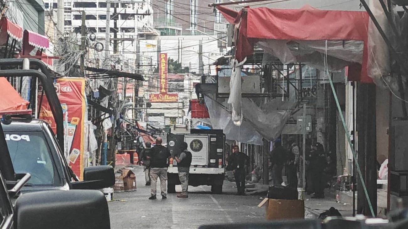 Cateo en puesteros del Centro de Monterrey tras ejecución 