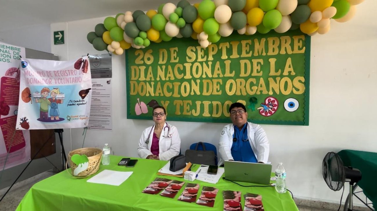 Instalan módulo para registro de donadores de órganos