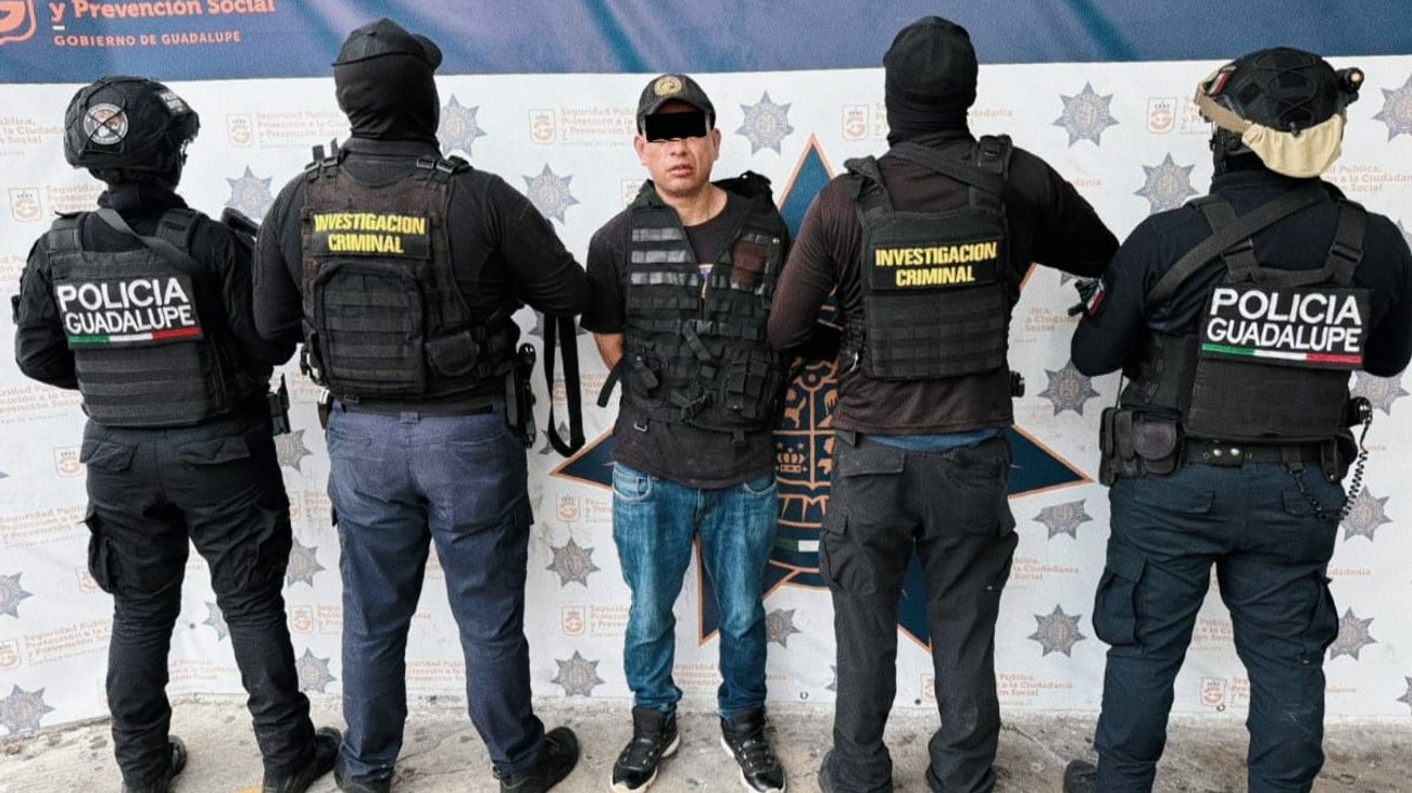 Cae presunto integrante de banda dedicada a robos en Guadalupe