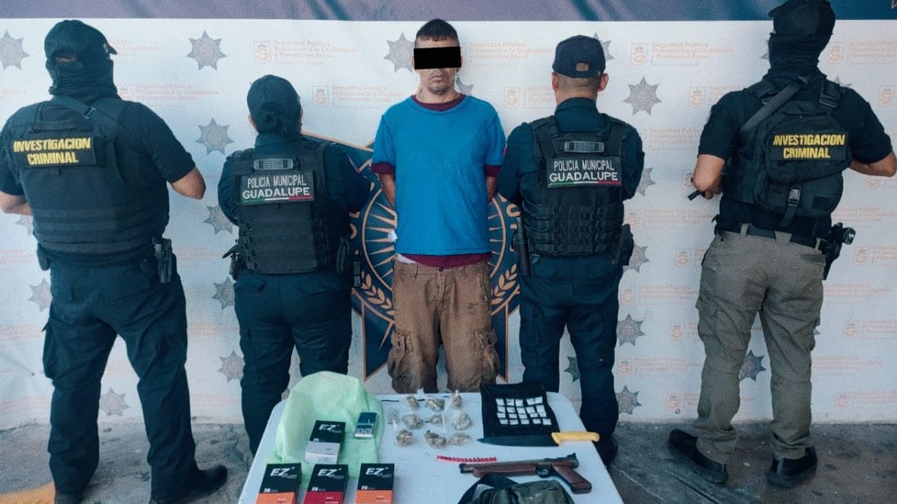 Captan a ladrón robando en Guadalupe y lo detienen en minutos