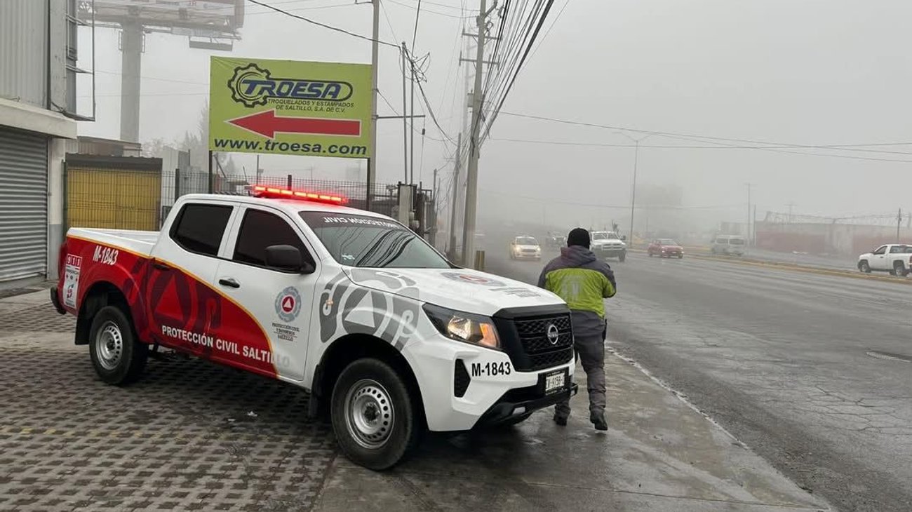 Saltillo amanecerá este lunes y martes a cuatro grados