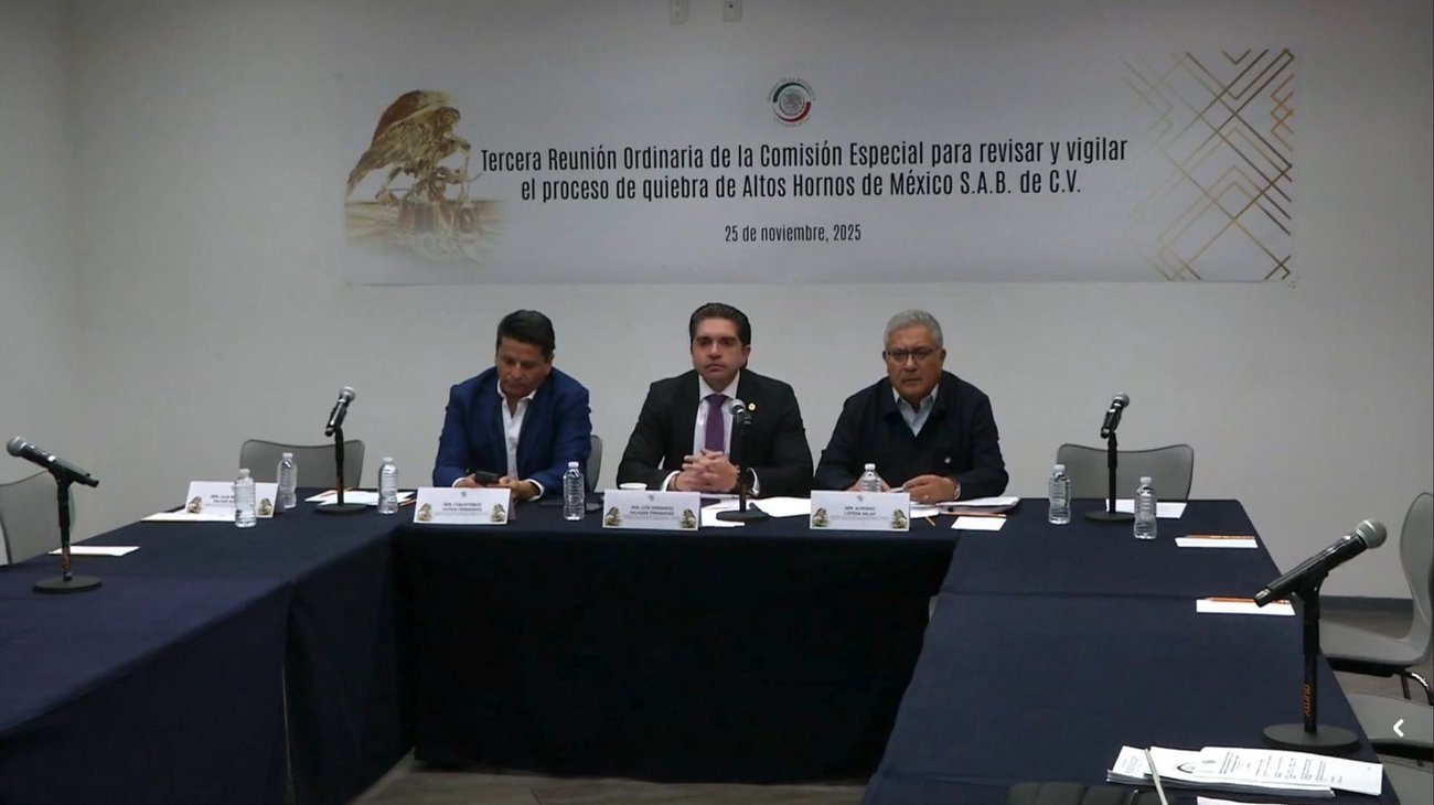 Síndico urge autorizar subasta de Altos Hornos para enero de 2026