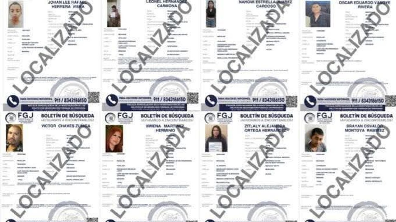 Localizan a 22 personas reportadas como extraviadas en Tamaulipas